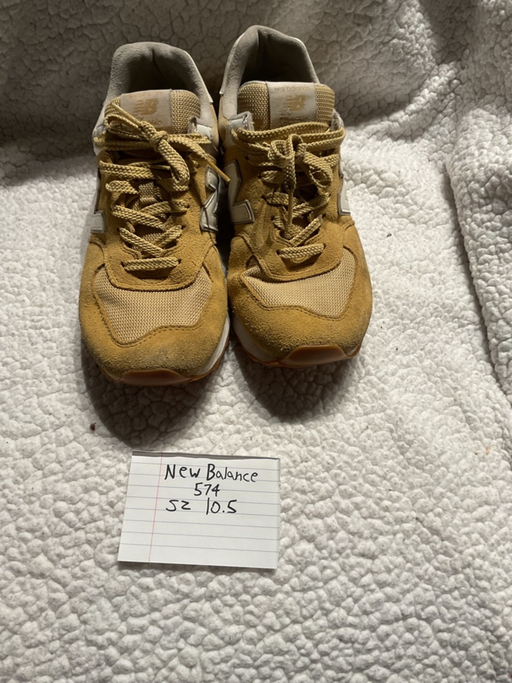 New Balance Men's 574 Sneaker in Mustard Yellow